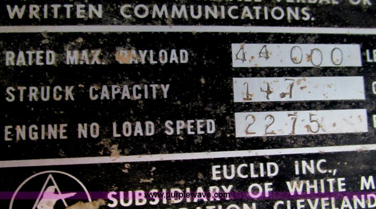 image for item G9264 1975 Euclid 207FD articulated haul truck