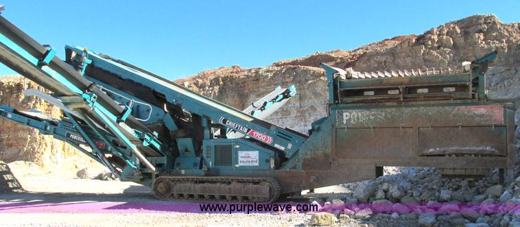 image for item G9266 2008 Powerscreen Chieftain 1700 mobile screen
