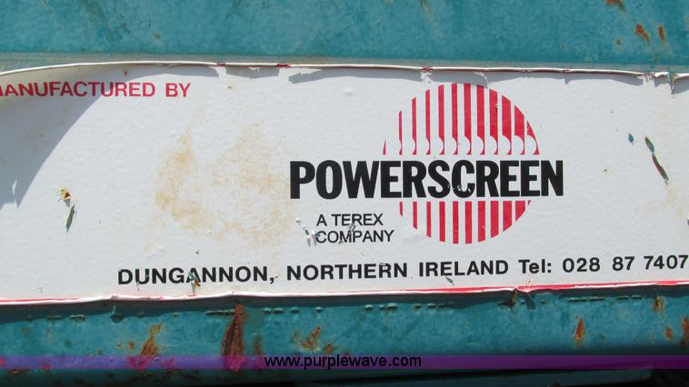 image for item G9266 2008 Powerscreen Chieftain 1700 mobile screen
