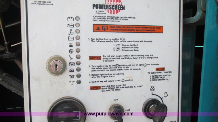 image for item G9266 2008 Powerscreen Chieftain 1700 mobile screen