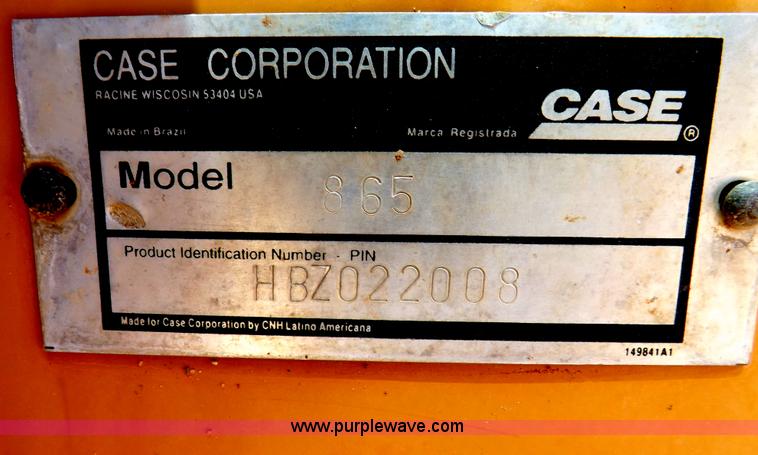 image for item H1798 2002 Case 865 articulated motor grader