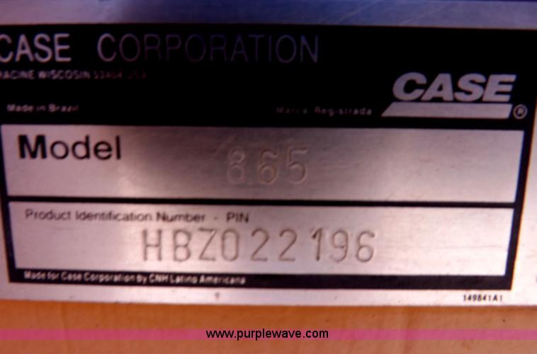 image for item H1799 2004 Case 865 DHP articulated motor grader