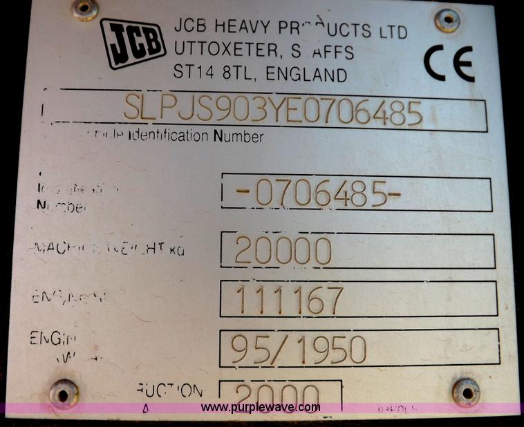 image for item H1800 JCB JS200L excavator
