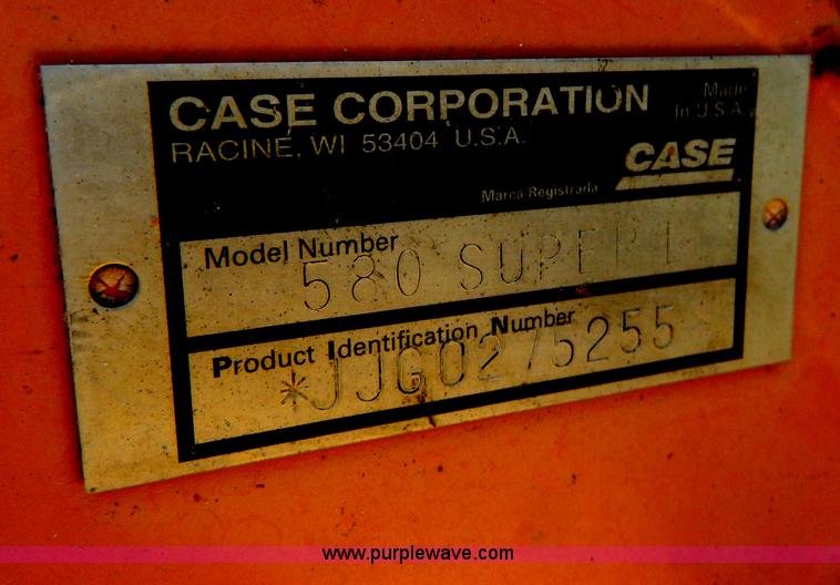 image for item H2457 2000 Case 580 Super L backhoe