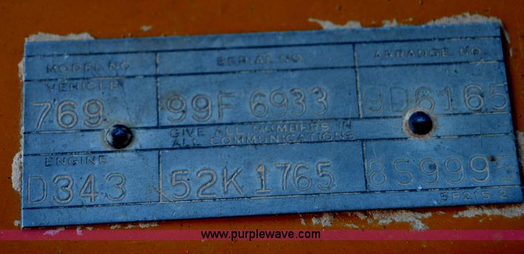 image for item H2938 1978 Caterpillar 769B haul truck