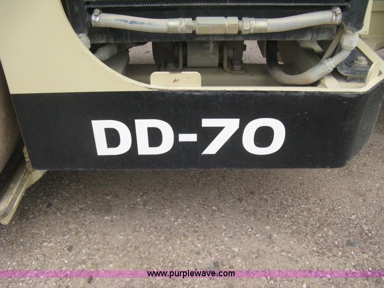 image for item H5362 2002 Ingersoll Rand DD70 articulated smooth drum vibratory roller