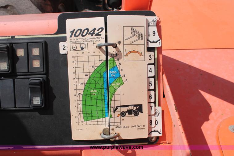 image for item H5638 2007 SkyTrak 10042 telehandler