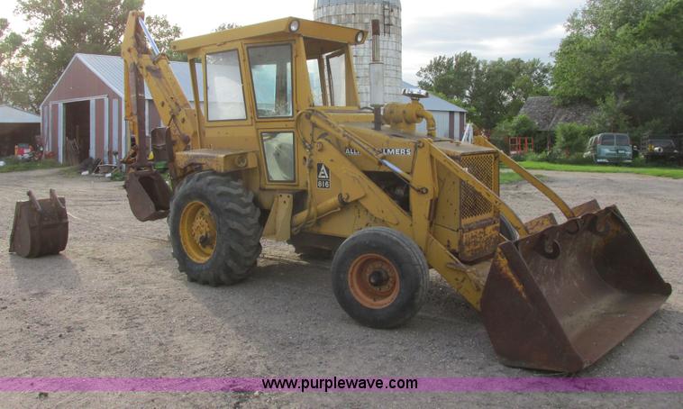 image for item I2505 1970 Allis Chalmers 816 backhoe