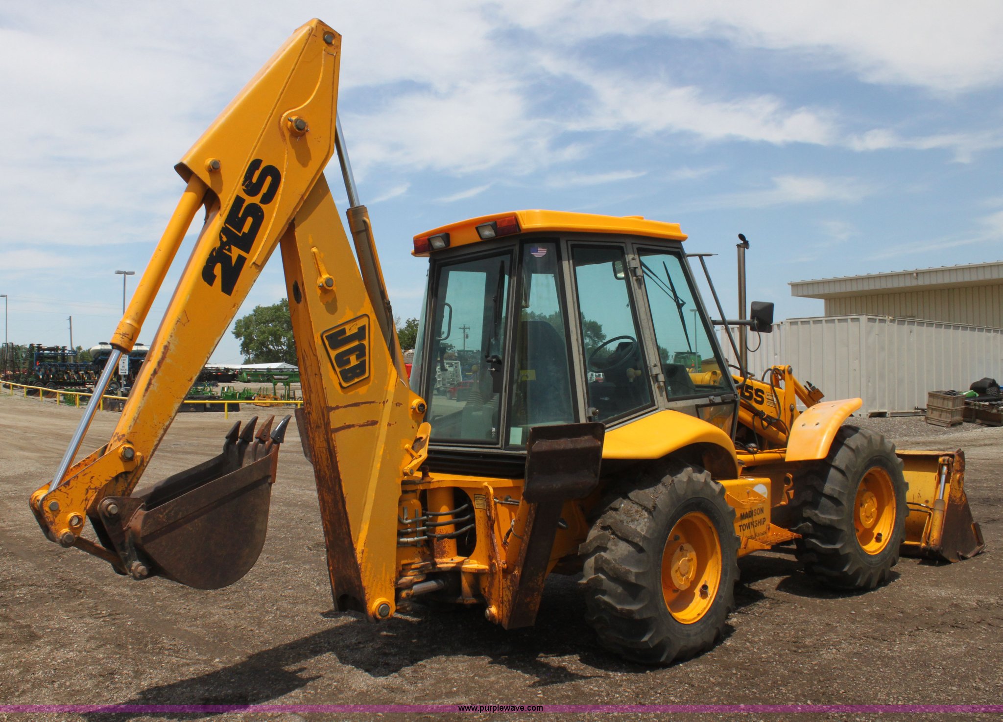 1992 JCB 215S backhoe in Emporia, KS Item I7318 sold Purple Wave