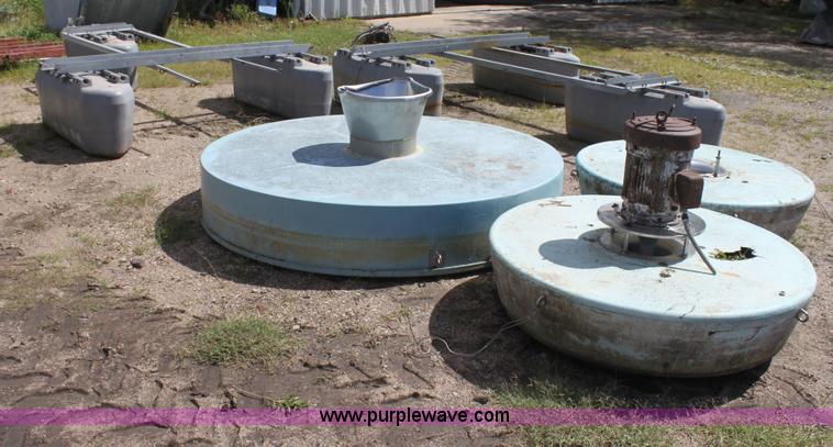 image for item AJ9403 Flotation mounts removed from waste water treatment plant