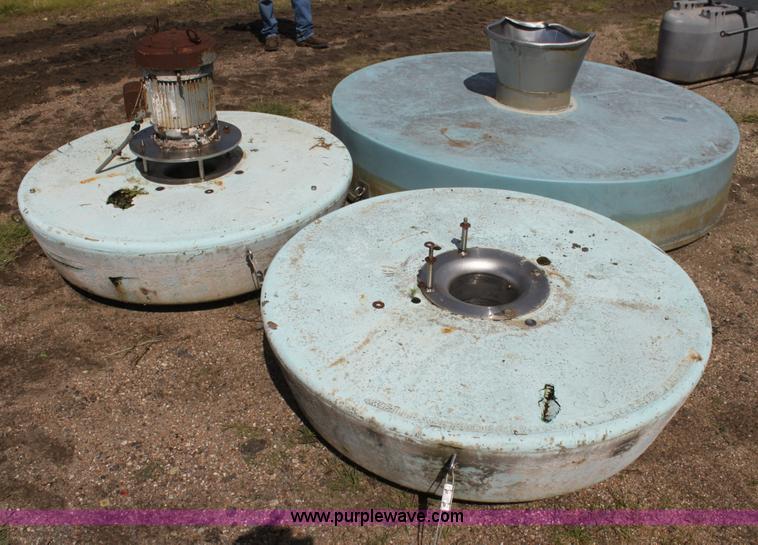 image for item AJ9403 Flotation mounts removed from waste water treatment plant