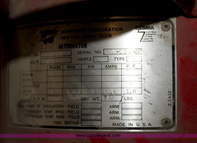 image for item AJ9407 Winpower generator