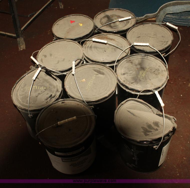 image for item AJ9409 (10) roof tile five gallon buckets of foundation coating