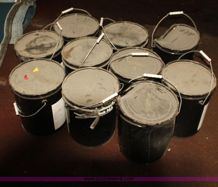 image for item AJ9409 (10) roof tile five gallon buckets of foundation coating