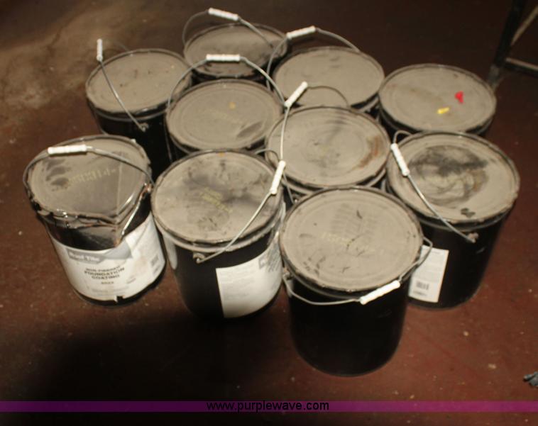 image for item AJ9409 (10) roof tile five gallon buckets of foundation coating