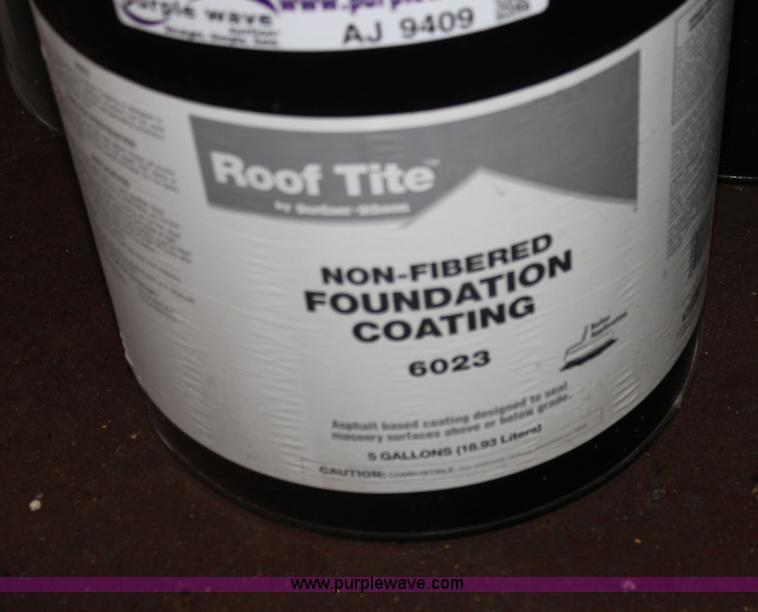 image for item AJ9409 (10) roof tile five gallon buckets of foundation coating