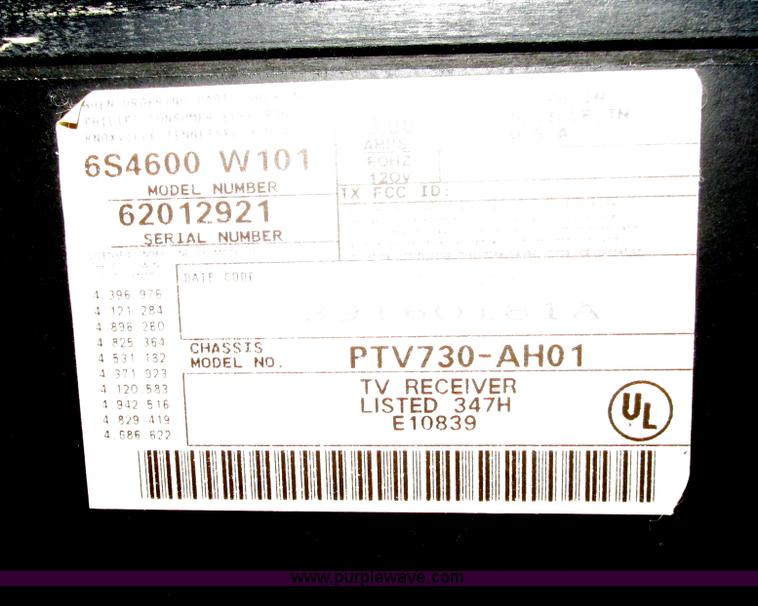 image for item AZ9619 Magnavox 46" projection television