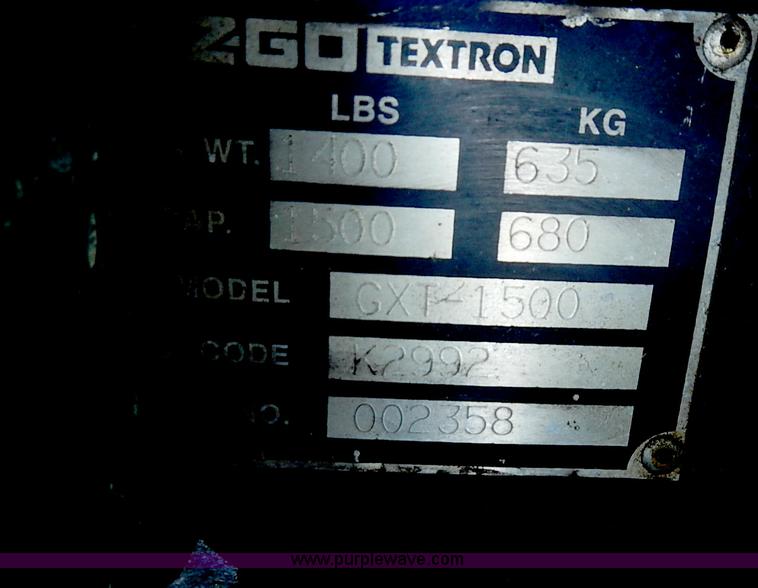 image for item BA9217 EZ GO GXT-1500 utility cart