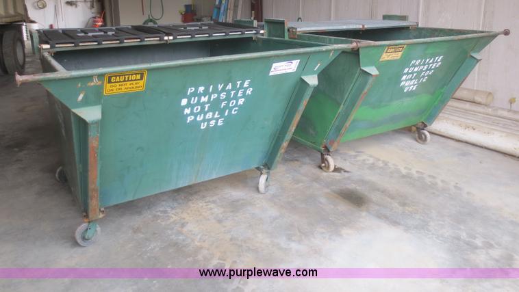 image for item D2096 (5) Hill steel trash dumpsters