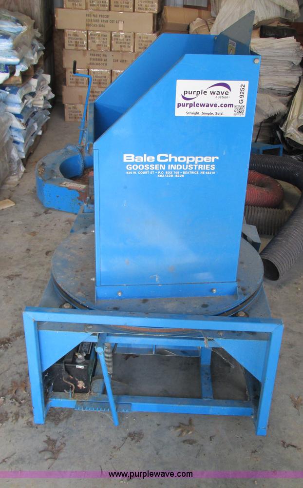 image for item G9252 Goosen 105 bale processor