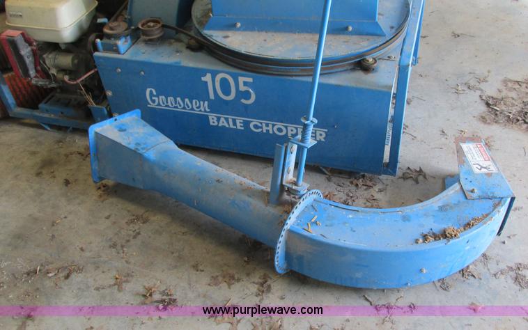 image for item G9252 Goosen 105 bale processor