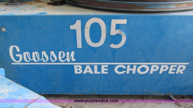 image for item G9252 Goosen 105 bale processor
