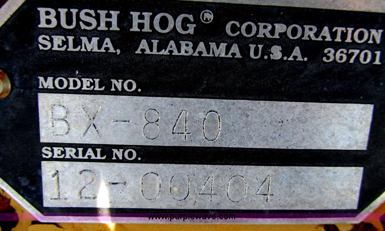 image for item G9255 Bush Hog BX840 box blade