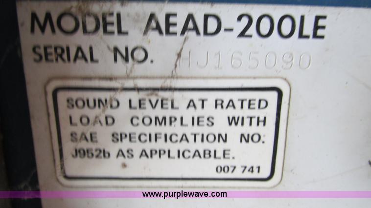 image for item G9260 Miller AEAD-200LE welder generator