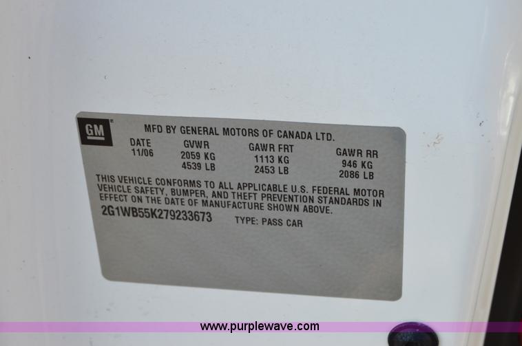 image for item H2926 2007 Chevrolet Impala LS