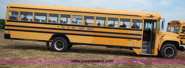 image for item I3561 1993 Chevrolet Blue Bird school bus