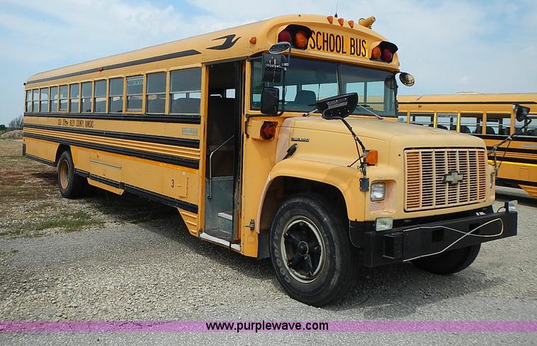image for item I3562 1995 Chevrolet Blue Bird school bus