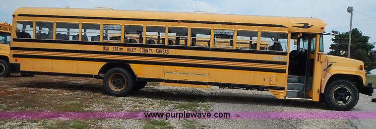 image for item I3562 1995 Chevrolet Blue Bird school bus