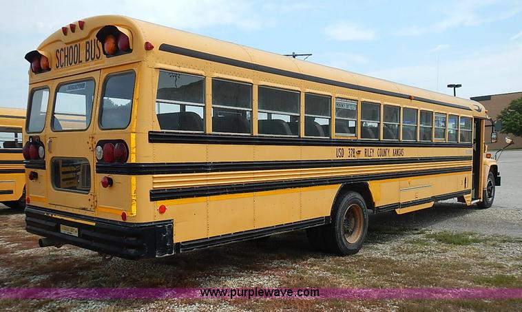 image for item I3562 1995 Chevrolet Blue Bird school bus