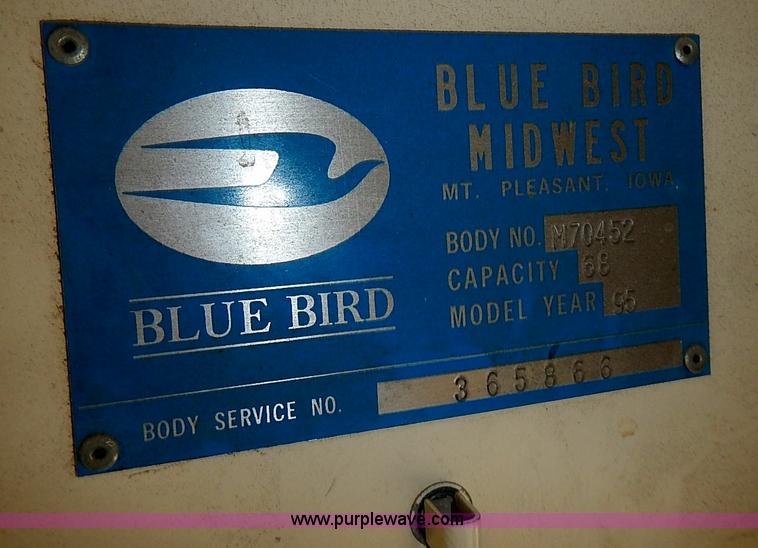 image for item I3562 1995 Chevrolet Blue Bird school bus