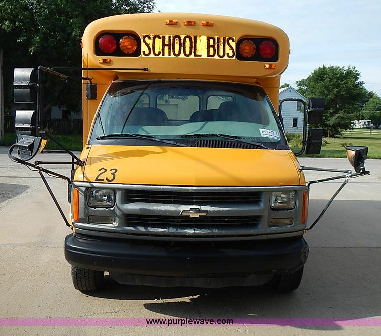 image for item I3564 1998 Chevrolet Express G3500 Cargo Blue Bird school bus