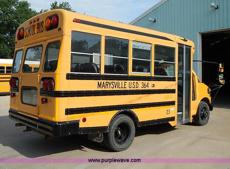 image for item I3564 1998 Chevrolet Express G3500 Cargo Blue Bird school bus