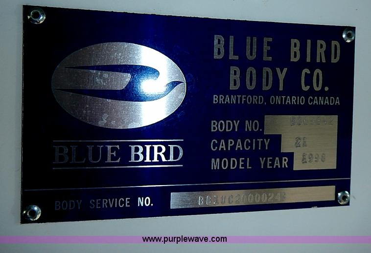 image for item I3564 1998 Chevrolet Express G3500 Cargo Blue Bird school bus