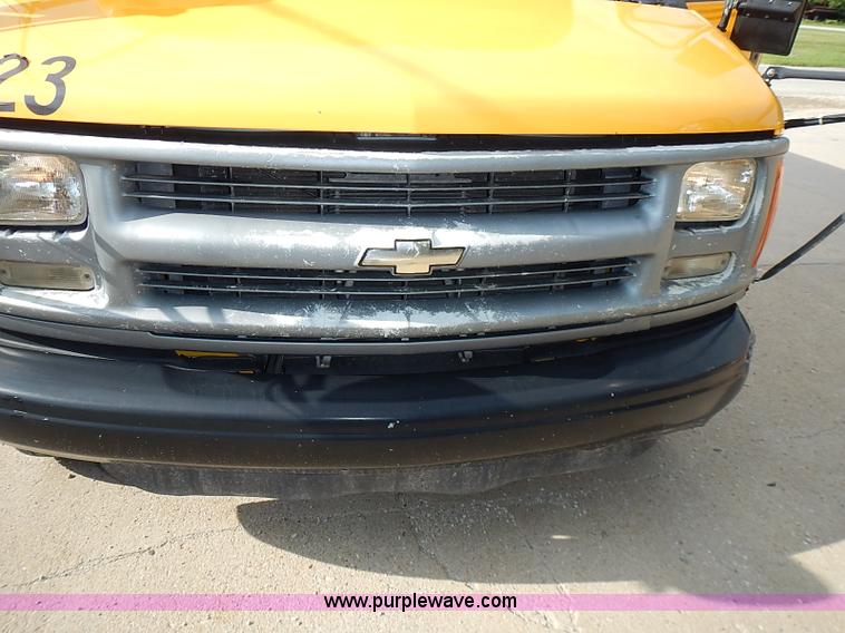 image for item I3564 1998 Chevrolet Express G3500 Cargo Blue Bird school bus