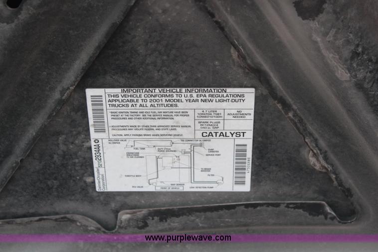 image for item J1155 2001 Dodge Durango SUV