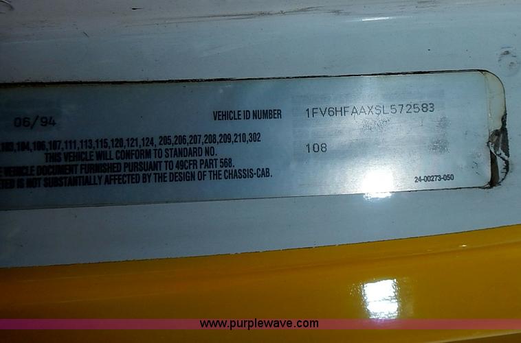 image for item J1231 1995 Freightliner FL70 Emergency truck