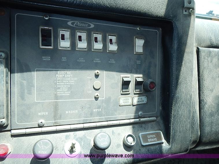 image for item J1237 1984 Pierce fire truck