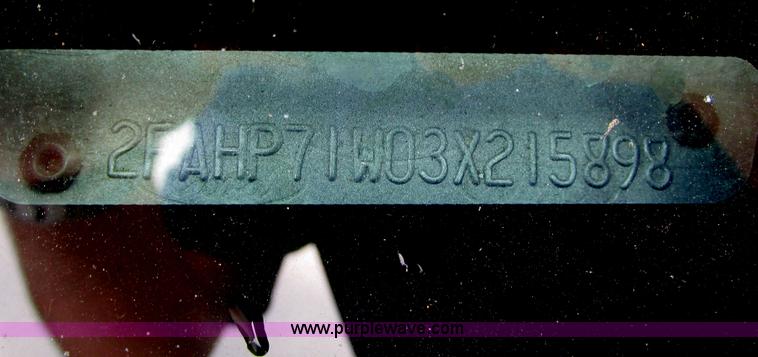 image for item J2199 2003 Ford Crown Victoria Police Interceptor