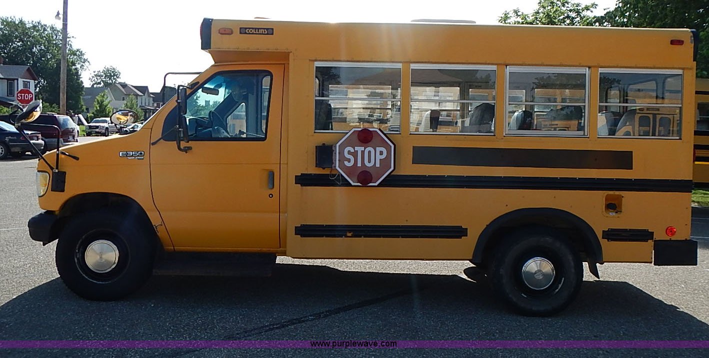 1996 Ford E350 Collins school bus in Chapman, KS Item J3187 sold