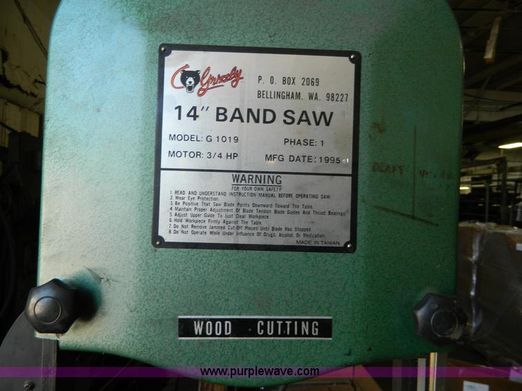 image for item AD9753 Grizzly G1019 14" band saw