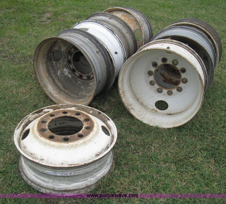 image for item AS9063 (8) heavy truck steel wheels