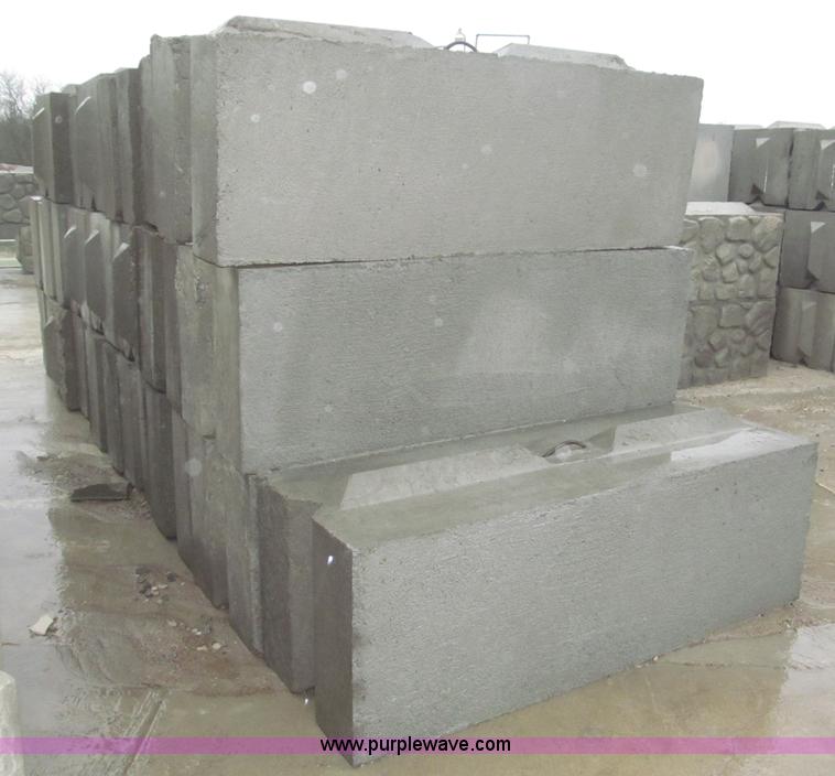 image for item D1065 (16) 6'L x 2'W x 2'H concrete bunker blocks