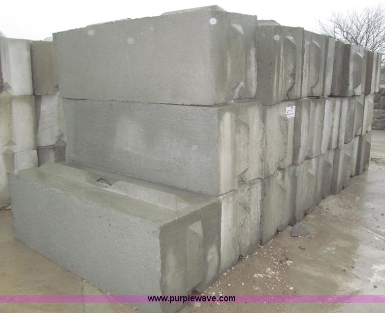 image for item D1068 (16) 6'L x 2'W x 2'H concrete bunker blocks