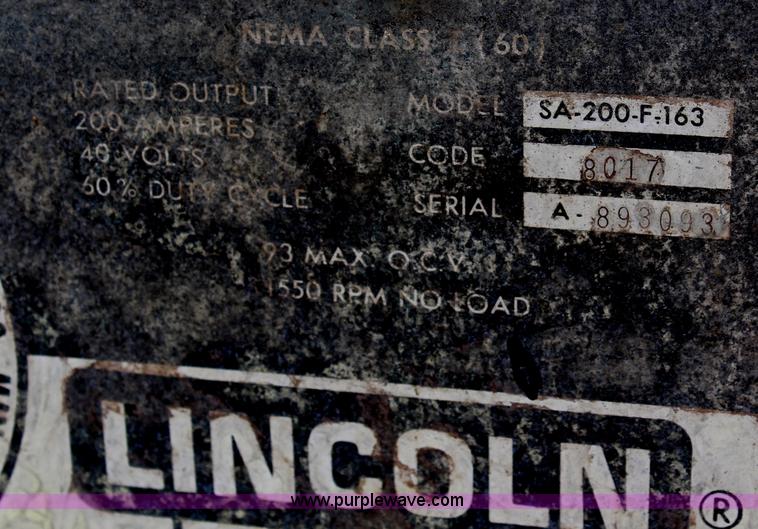 image for item J1144 Lincoln SA200 welder