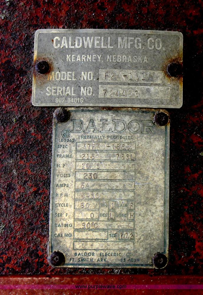 image for item BA9196 (2) Caldwell grain bin drying fans with propane burner