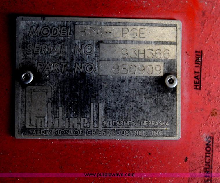 image for item BA9196 (2) Caldwell grain bin drying fans with propane burner